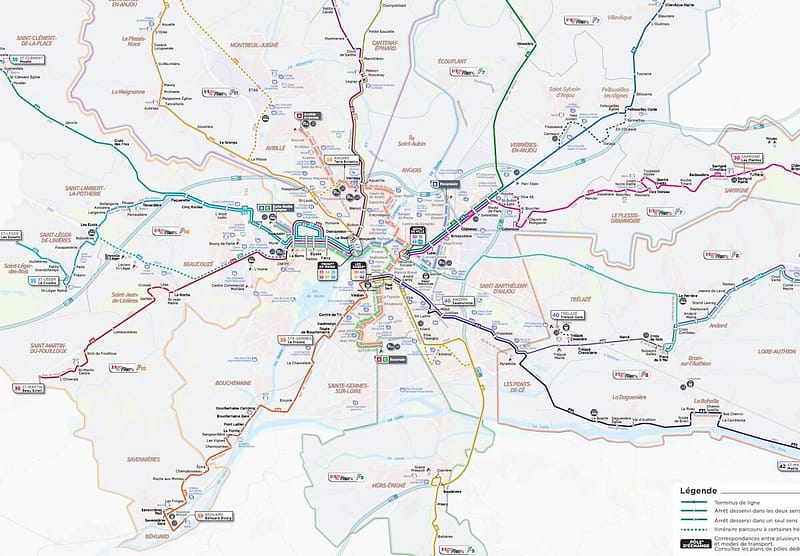 Irigo - Angers - Réseau suburbain - Juillet 2023